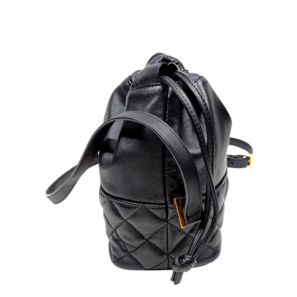 Authentic VERSACE NAPPA QUILTED MEDUSA BUCKET BAG - Picture 3 of 12